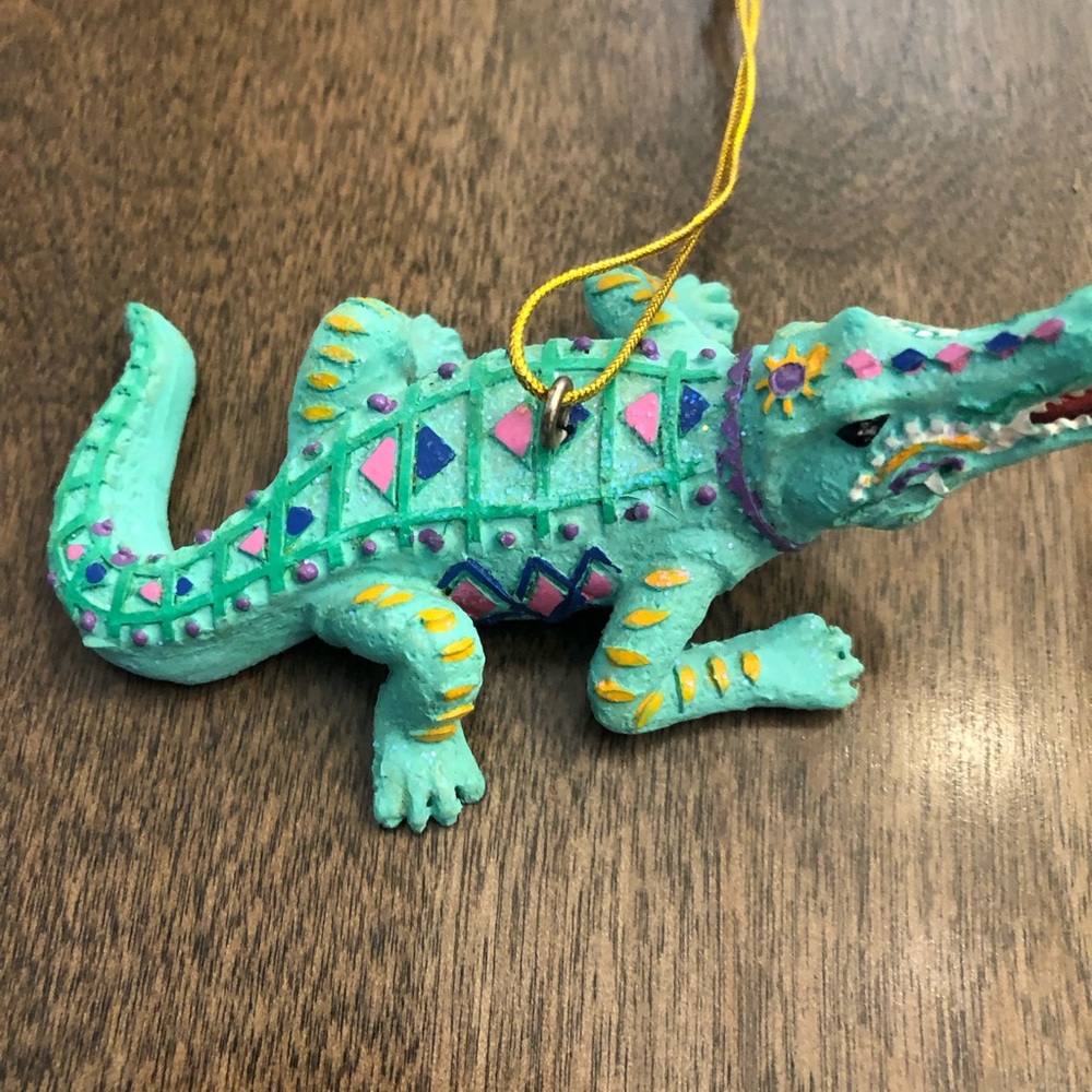 December Diamonds Collectable Alligator Ornament
